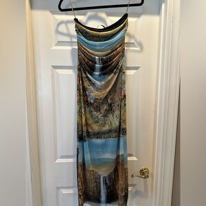 Zara strapless dress, never worn, size small